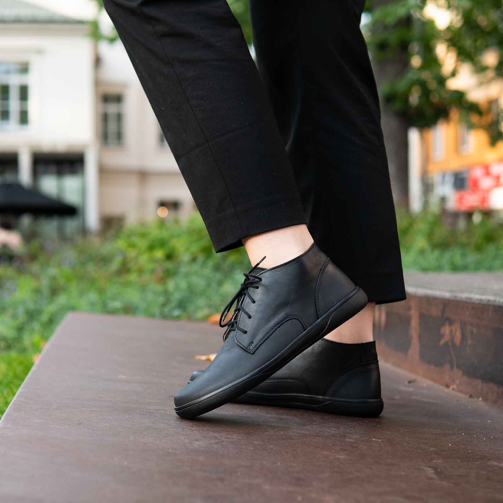 Barfuß Derby Mid Black